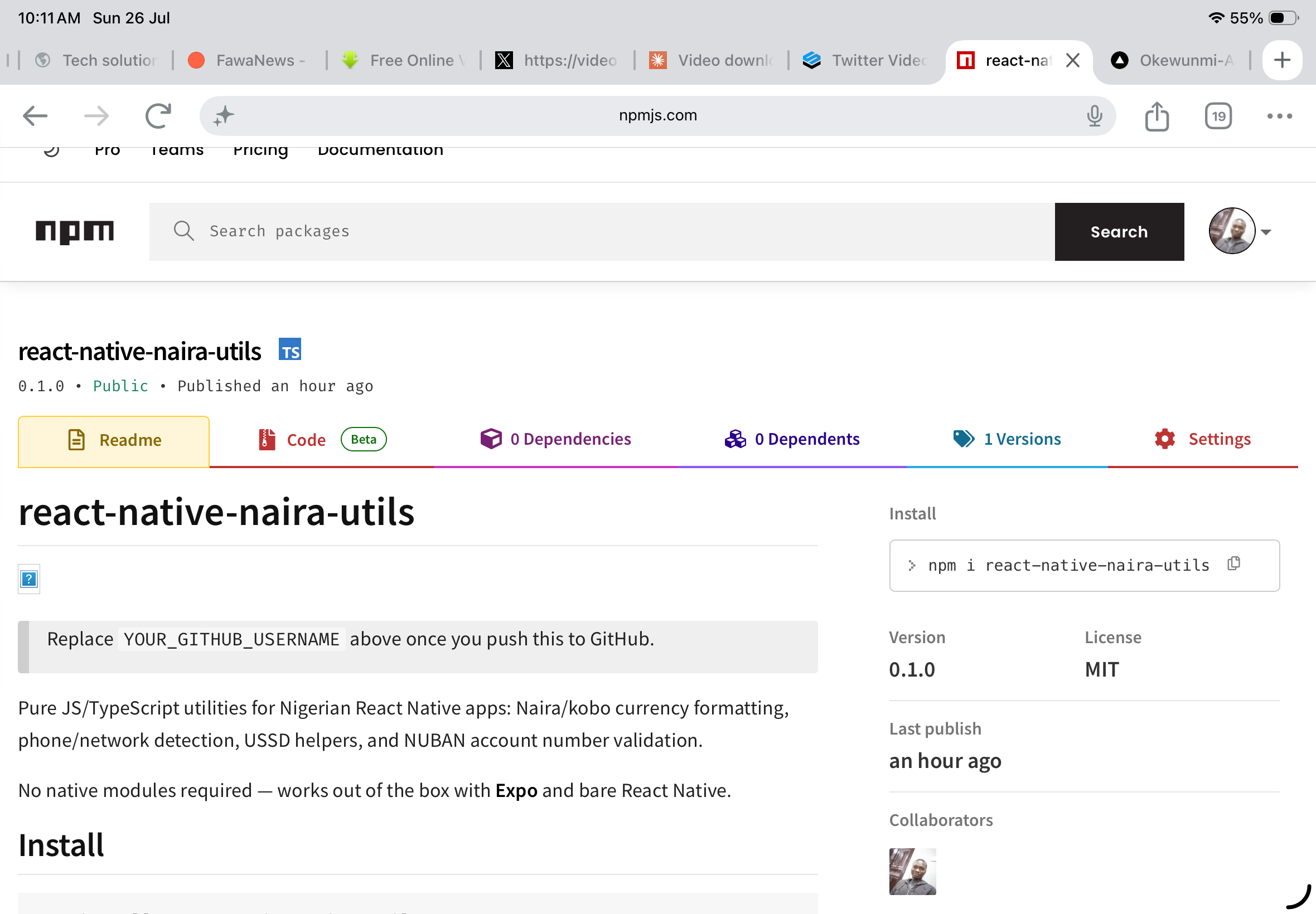 I built react-native-naira-utils so you don't have to hand-roll Naira formatting again